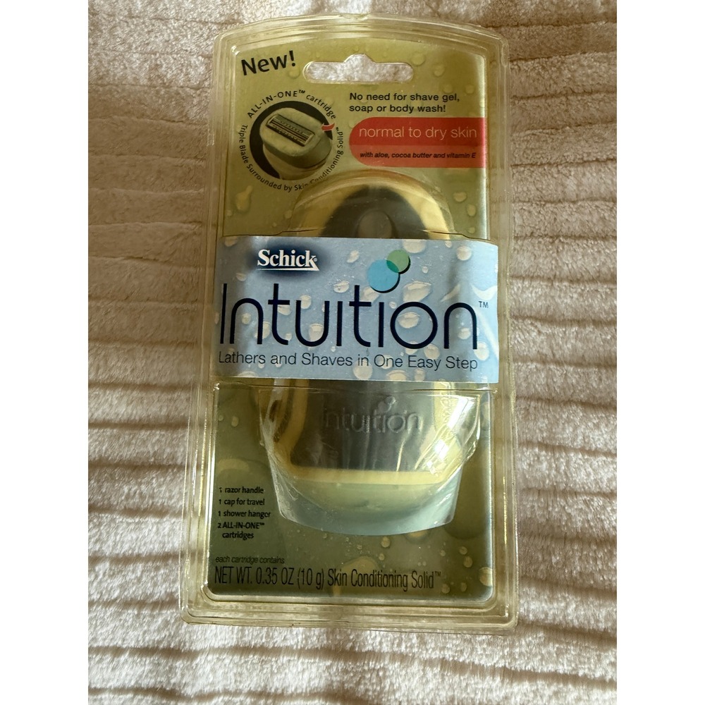 Schick Intuition 2003 Razor Normal to Dry Skin NEW 2‎ razors